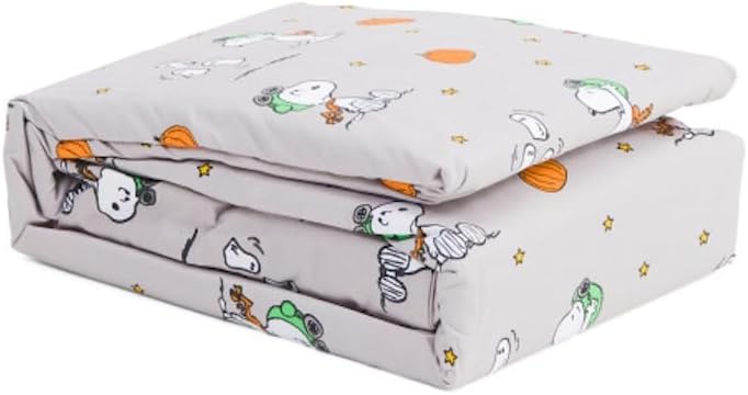 Berkshire Blanket & Home Co. Peanuts Halloween Fall Themed Sheet Sets (Peach - Mummies in Front of Full Moon, Queen)