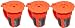 Blendin Refillable Reusable K-Carafe Coffee Filter Pods,Fits Keurig 2.0 Coffee Makers (3 Pack)