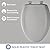 Bemis 1200SLOWT 162 Will Slow Close, Never Loosen and Easily Remove Toilet Seat, Elongated, Silver
