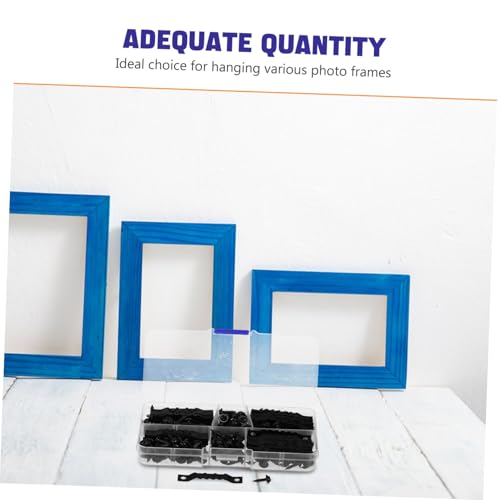 Image of Operitacx 100pcs Metal Frame Hangers Kit Picture Framing Supplies Screw Backing Clips for Wall Art Home Office