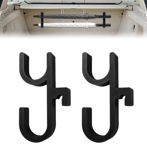 MCTNCT 2 Pezzi Portaombrelli per Auto,Porta Ombrelli per Auto,Porta ombrelli da baule 'auto Gancio a clip,Car Umbrella Hooks,Montaggio Senza Fori con Ganci a Clip