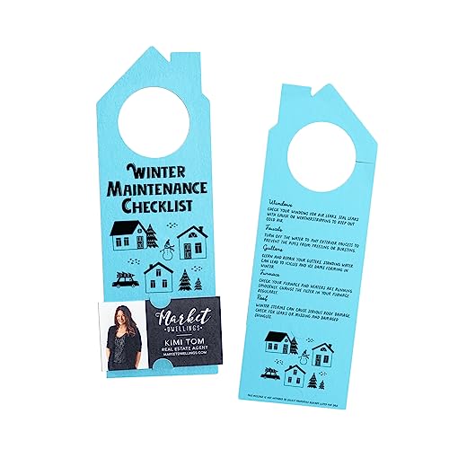 Winter Maintenance Checklist | Real Estate Marketing Door Hangers |
