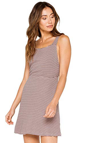 RVCA womens Bronwen Ribbed Dress, Dusty Rose, Small US