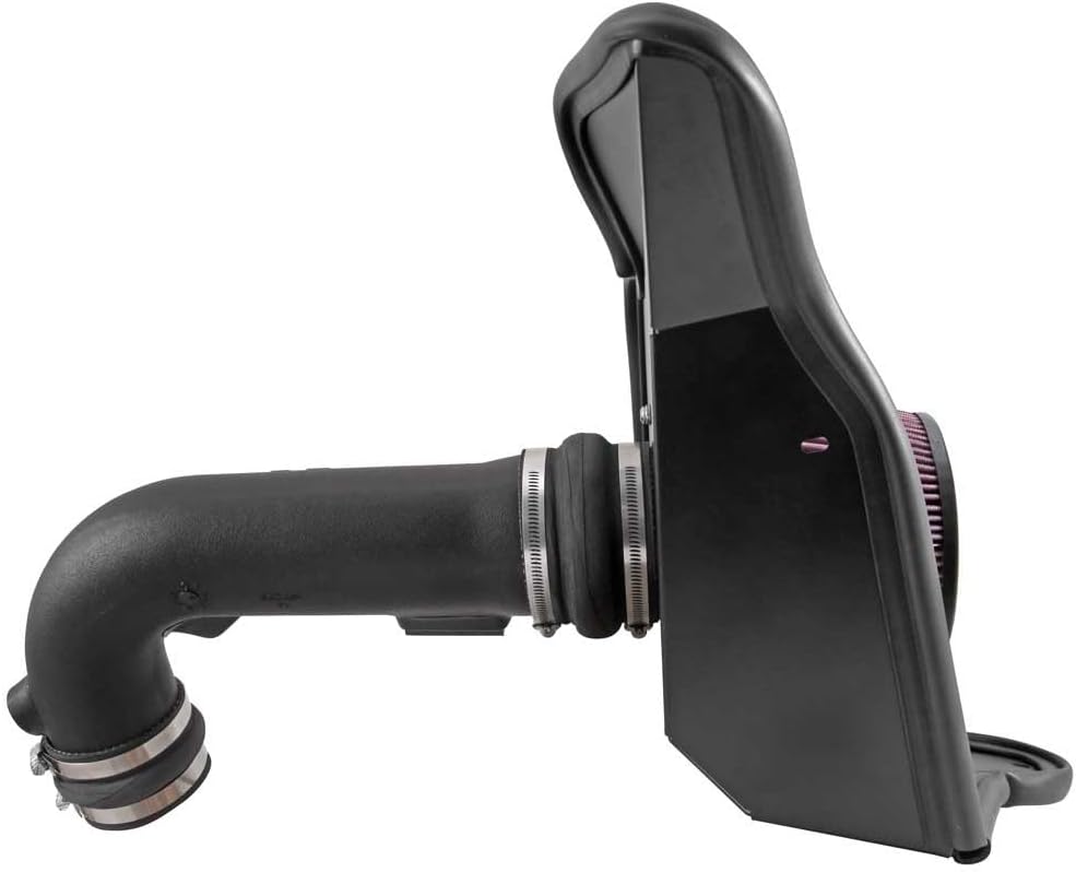 K&N Cold Air Intake System: High-Flow Air Filter, Increase Performance & Acceleration: Compatible with 2015-2017 Ford: Mustang GT, 63-2590