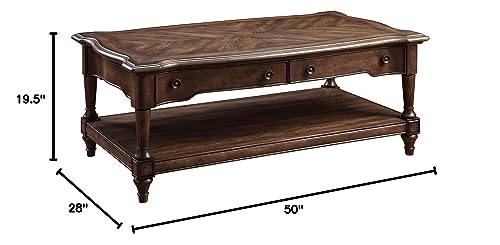 Lexicon 50" X 28" Coffee Table, Brown #TOP5