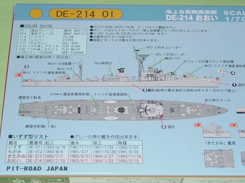Kit Escort Ship DE-214 Pit Road J59 maquette navale précise 1/700 - 4