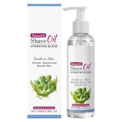 Olio Da Barba Liscio, Con Formula Idratante Delicata, 100ml, Olio Da Barba Lenitivo Per La Pelle, Siero Da B-arba Idratante, Idrata E Ammorbidisce, Per Tutti I Tipi Di Pelle