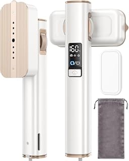 Ferro da Stiro Verticale Stiratore - Viaggio a Vapore Portatile Steamer Vestiti il Migliore con Aspirazione Orizzontale, Anticrepa & Rapido, Ideale per Casa & Viaggi, 3 Livelli, 90° Rotazione Auto