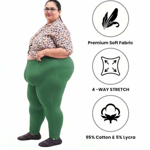 Image of BIGTEES Cotton Leggings for Women Full Length | Stretchable, Soft & Comfortable Pants for Women