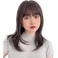 Amazon.co.jp: [ブライトララ] 素肌ウィッグ ウィッグ ミディアム