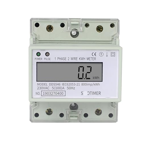 Compteur d'énergie électrique monophasé contre factures élevées