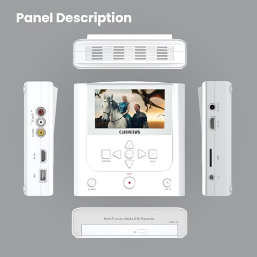 image for Clariviews VHS to DVD Recorder, VCR to DVD Recorder, Standalone DVD Re