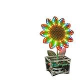 DIY Sunflower Bluetuth Speaker Led Running Light Remote Control DIY Electronic Kit Fabrication Soldering Project Dc5V