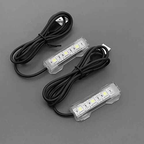 Ecsing 2Pcs Small Aquarium Light Black Wire White Light Usb Strip Water Plant Light Usb Mini Desktop Fish Tank White Led Lights Aquarium Accessories #TOP5
