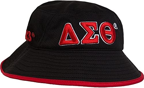 Delta Sigma/? Theta Novelty Bucket Hat [Black] - ID#33664
