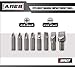ARES 70013-8-Piece S2 Steel Impact Driver Bit Set - Includes Phillips 1,2,3,4 and Slotted 1/4-Inch, 5/16-Inch, 3/8-Inch and 1/2-Inch Bits - High Alloy S2 Steel Construction