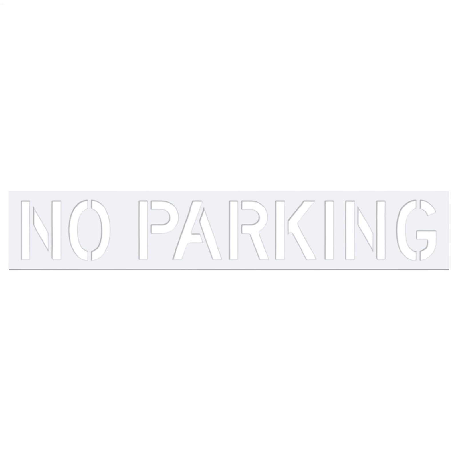Pochoir en silicone pour stationnement interdit et marquage de trottoir asphalte