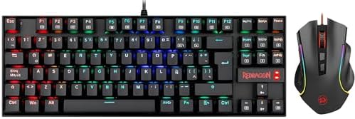 Redragon K552-RGB-BA Combo%60 Mekanik TR Q Klavye 7200 DPI Mouse Set