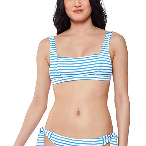 Bikini imprimé rayé Jessica Simpson couleur Bluebell doté de larges bretelles de confort S
