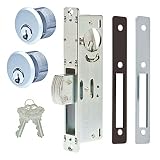 Deadbolt Lock 31/32" Backset, 2 Mortise Cylinders 1" Keyed-Alike Compatible with Schlage C Keyway (A