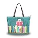 WowPrint Bücherregal Lustige Katze Frauen Tote Tasche Handtasche Große Kapazität Schultertasche für Schule Arbeit Reisen Shopping Strand