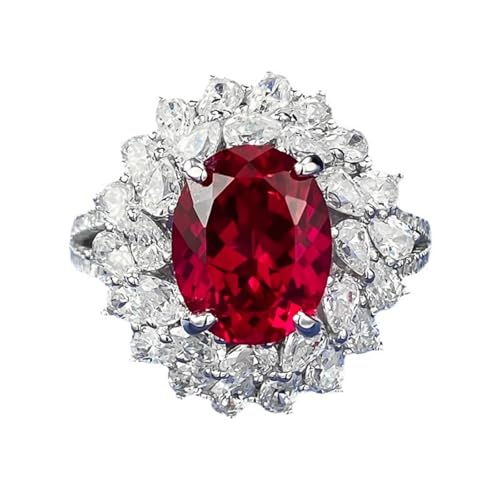 Bague de fiançailles en argent 3 carats avec zircone cubique 5A pour femme