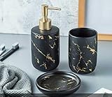 Regalo perfecto: organiza cada pieza en una bandeja de servir para un baño elegante sin esfuerzo que es funcional y elegante. También es perfecto como regalo de inauguración de la casa, regalo de boda, o cualquier persona que desee equipar su baño con un conjunto de accesorios que son prácticos
