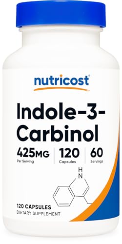 Nutricost Indole-3-Carbinol Supplement (425mg) 120 Capsules - 60 Servings
