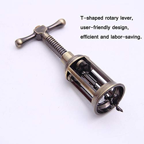 Image of Wine Opener Corkscrew, Zinc Alloy Wine Bottle Opener, Classic and Mufti-Functional FH010-B (Bronze)