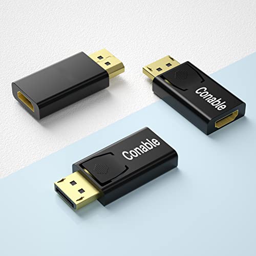 Adaptador DisplayPort a HDMI 3 unidades, 4K Uni-Direccional miniatura 6