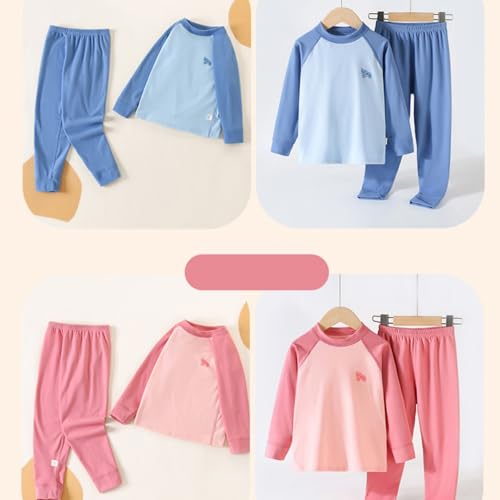Thermal Underwear Set For Kids Girls Boys 𝐏ajamas Sets Soft Comfy Long Sleeve Tops Pants Fall Winter Clothes2