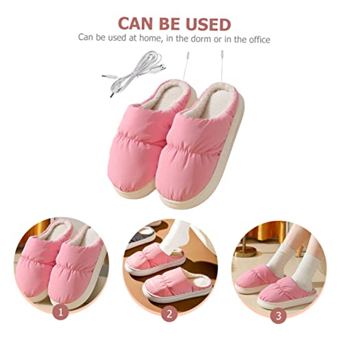 Calienta Pies Eléctrico USB KESYOO Zapatillas Rosadas miniatura 6