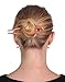 MaryCrafts Wooden Amber Wayvy Hair Pin, Hair Fork, Hair Stick, Hair Accessory Handmade 5