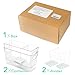 Ugotfeels Breastmilk Storage Container with L Shaped Separator Boards, Dividers Will Flatten Standing Breast Milk Bags in Organizer Bins Save Refrigerator Space | 2 Containers-Green