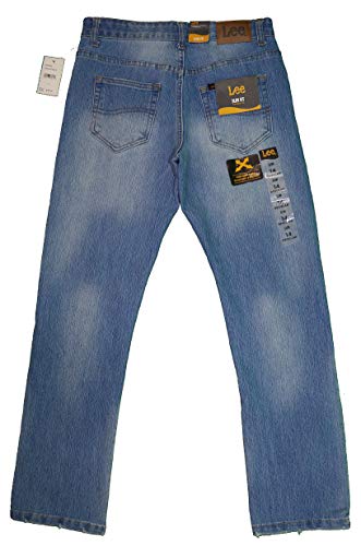 Lee Boys Performance Comfort Stretch Slim Fit Jeans with Interior Adjustable Waist (Light Blue Wash, 14)2