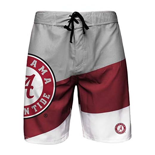 NCAA Alabama Crimson Tide Mens Color Dive Swim BoardshortsColor Dive Swim Boardshorts, Team Color, XL