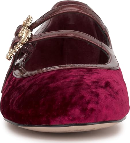 Jessica Simpson Women's Allista Ballet Flat, Oxblood, 8.52