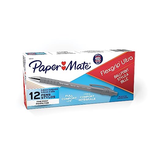 Paper Mate FlexGrip stylo bille noir rétractable pour prise de notes