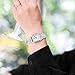 VXFAIZY Reloj Cuadrado Delicado para Mujer con NÚMeros ArÁBigos FÁCiles De Leer Imagen de VXFAIZY Reloj Cuadrado Delicado para Mujer con NÚMeros ArÁBigos FÁCiles De Leer