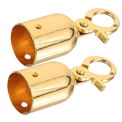 NULYLU 2pcs Lanyard Stops for Rope Ends Snap Hooks Stainless Steel Decking Rope Fittings