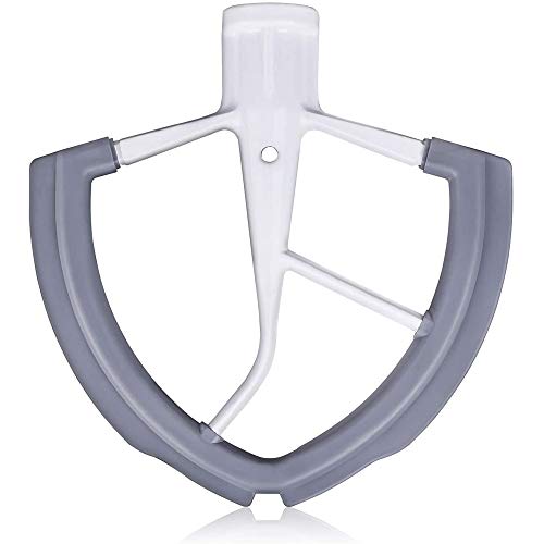Flex Edge Beater for KitchenAid Bowl-Lift Stand Mixer, 6 Quart Flat Beater Blade with Flexible Silicone Edges, Perfect 6 QT Bowl-Lift Stand Mixer Attachment, Mixer Accessory (Beater-metal)