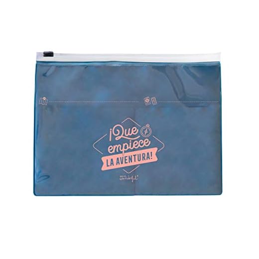 Mr. Wonderful WOA10210ES Portadocumentos de Viaje - ¡Que Empiece la Aventura!
