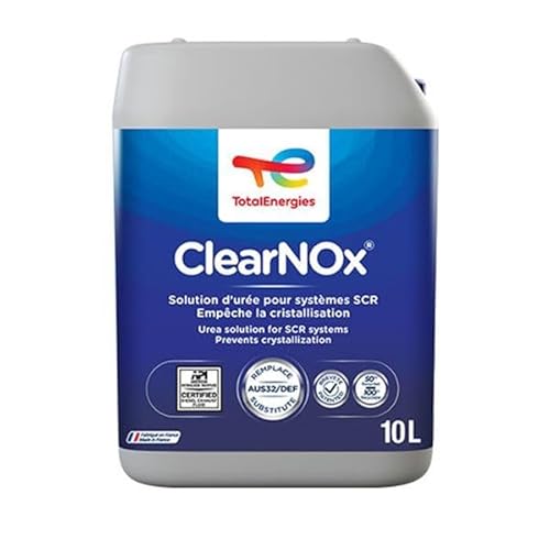 TotalEnergies AdBlue Total Clearnox, Garrafa de 10 litros | Aditivo Adblue Total para el Tratamiento de los Gases de Escape en vehículos Diesel