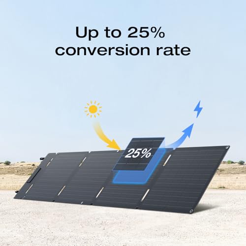 Image of EF ECOFLOW Solar Generator RIVER 3 with 60W Solar Panel, 245Wh Portable Power Station LFP Battery, 300W Up to 600W AC Output, <20 MS UPS, 1Hr Fast Charging Power Station for Outdoor /RVs