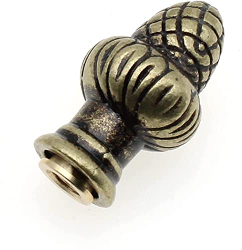 Ozxno 1Pcs Solid Lamp Finial Brass Lamp Finial Cap Knob Lamp Decoration For Lamp Shade/Tiffany Style Lamp (Bronze) #TOP5