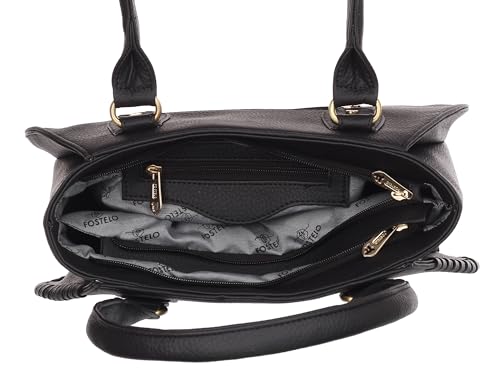 Image of Fostelo Women's Buenos Satchel Tote Handbag for Women | Ladies Purse | Stylish Shoulder Bag | Gift For Women