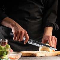 SHAN ZU Universalmesser 15cm 7 Lagen Geschmiedetes Japanisches Küchenmesser – Ansicht 5