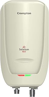 Crompton Solarium Neo 3-Litre, 3Kw Instant Water Heater/Geyser With Rust Free Abs Body (Ivory) 03 Ltr Ivory