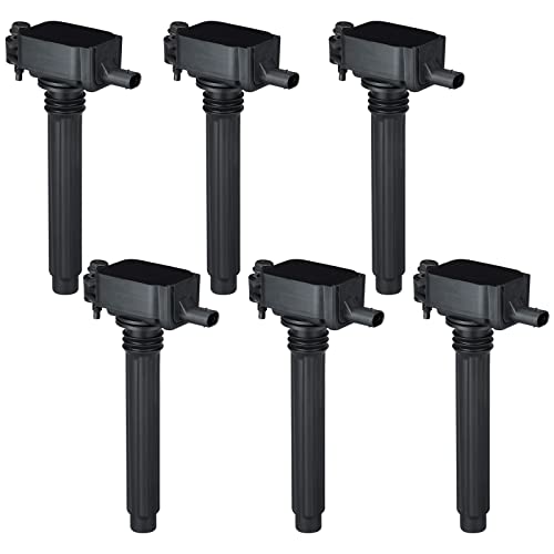 Set of 6 Ignition Coil Pack Replacement for Chrysler 300 Town Country Grand Cherokee Wrangler Dodge Charger Journey Durango Ram Volkswagen V6 3.6L, Part Number C1791 UF648 0221504032