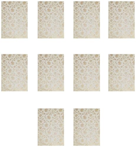 Enveloppes papier bio faites main fleurs rouges Purpledip lot 10